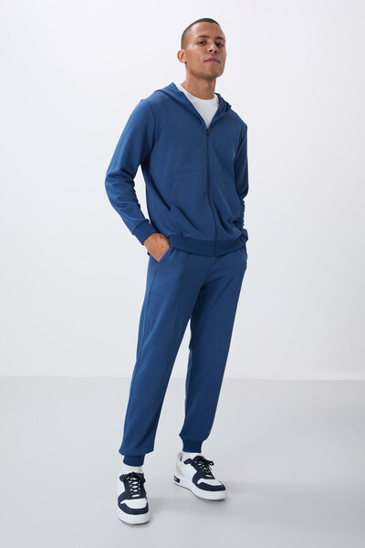 Tommylife Wholesale Comfort Fit Basic Men's Tracksuit Set 85262 Parliament - Thumbnail