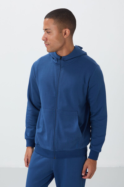 Tommylife Wholesale Comfort Fit Basic Men's Tracksuit Set 85262 Parliament - Thumbnail