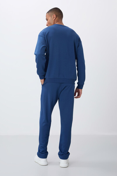 Tommylife Wholesale Comfort Fit Basic Men's Tracksuit Set 85263 Parliament - Thumbnail