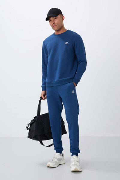 Tommylife Wholesale Comfort Fit Basic Men's Tracksuit Set 85265 Parliament - Thumbnail