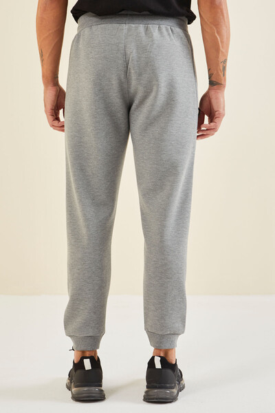 Tommylife Wholesale Comfort Fit Jogger Men's Sweatpants 82110 Gray Melange - Thumbnail