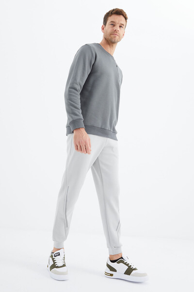 Tommylife Wholesale Comfort Fit Jogger Men's Sweatpants 82110 Stone - Thumbnail