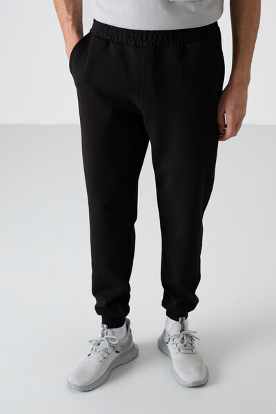 Tommylife Wholesale Comfort Fit Jogger Men's Sweatpants 84999 Black - Thumbnail