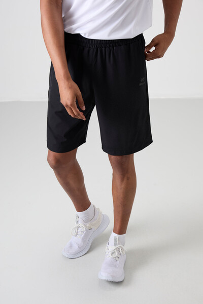Tommylife Wholesale Comfy Basic Men's Shorts 81268 Black - Thumbnail