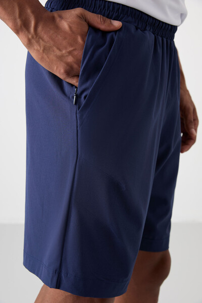 Tommylife Wholesale Comfy Basic Men's Shorts 81268 Indigo - Thumbnail