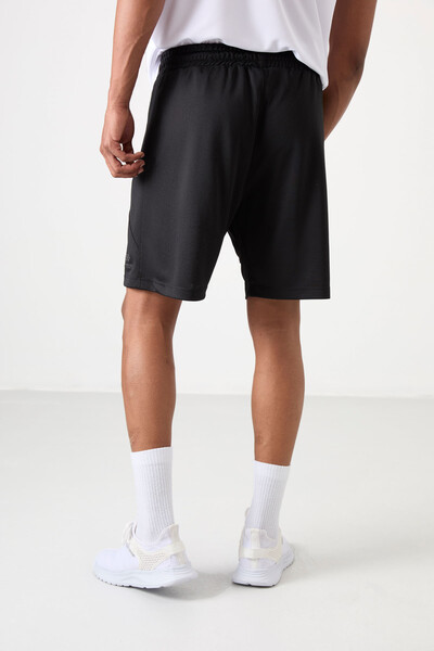 Tommylife Wholesale Comfy Basic Men's Shorts 81271 Black - Thumbnail