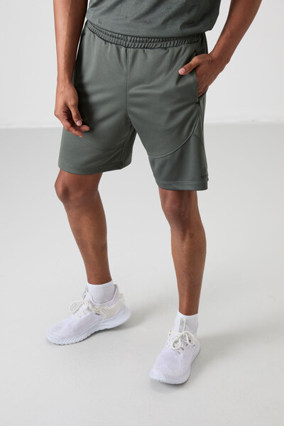 Tommylife Wholesale Comfy Basic Men's Shorts 81271 Khaki - Thumbnail