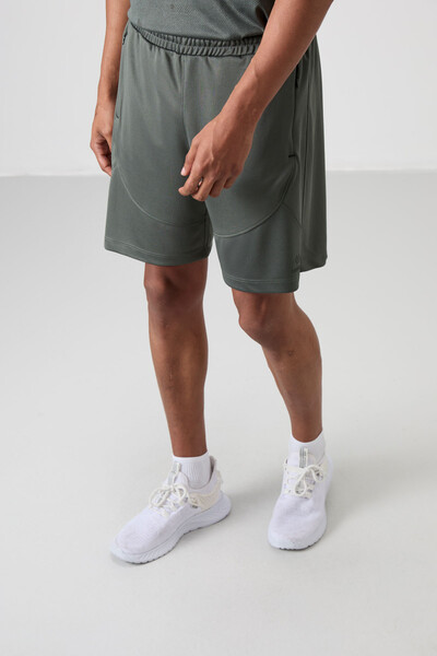 Tommylife Wholesale Comfy Basic Men's Shorts 81271 Khaki - Thumbnail