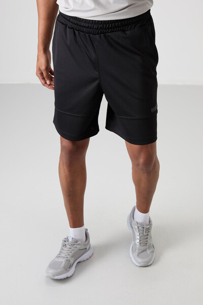 Tommylife Wholesale Comfy Basic Men's Shorts 81272 Black - Thumbnail