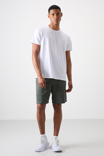 Tommylife Wholesale Comfy Basic Men's Shorts 81272 Khaki - Thumbnail