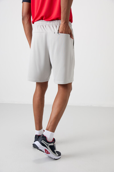 Tommylife Wholesale Comfy Basic Men's Shorts 81272 Stone - Thumbnail