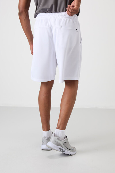 Tommylife Wholesale Comfy Basic Men's Shorts 81272 White - Thumbnail