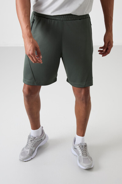 Tommylife Wholesale Comfy Basic Men's Shorts 81273 Khaki - Thumbnail