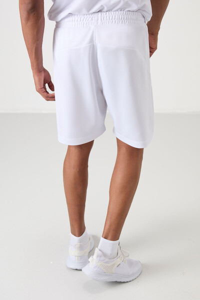 Tommylife Wholesale Comfy Basic Men's Shorts 81273 White - Thumbnail