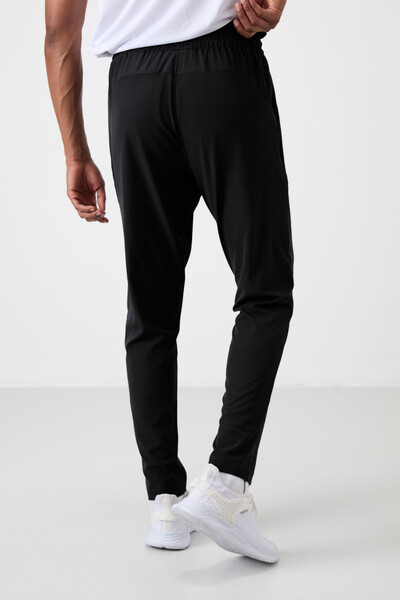 Tommylife Wholesale Comfy Skinny Leg Men's Sweatpants 82119 Black - Thumbnail