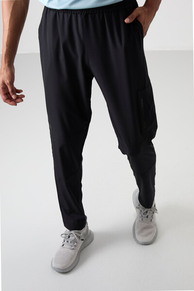 Tommylife Wholesale Comfy Skinny Leg Men's Sweatpants 82120 Black - Thumbnail