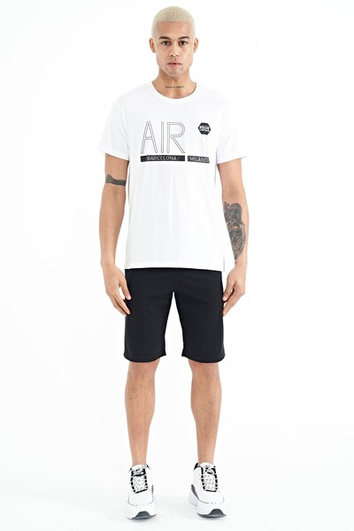 Tommylife Wholesale Conan Crew Neck Standard Fit Printed Men's T-Shirt 88209 White - Thumbnail