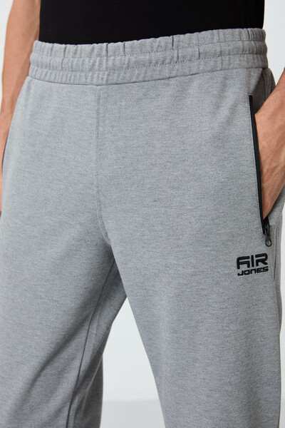 Tommylife Wholesale Cory Standard Fit Men's Sweatpants 84945 Gray Melange - Thumbnail