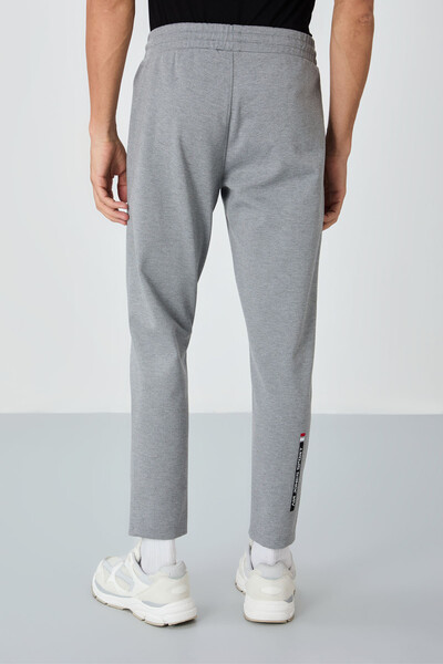 Tommylife Wholesale Cory Standard Fit Men's Sweatpants 84945 Gray Melange - Thumbnail