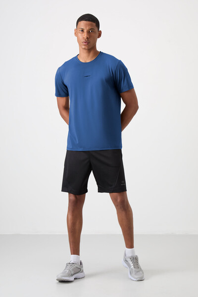 Tommylife Wholesale Crew Neck Standard Fit Active Sports Men's T-Shirt 88384 Parliament - Thumbnail