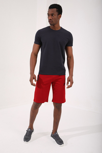 Tommylife Wholesale Crew Neck Standard Fit Basic Men's T-Shirt 87911 Anthracite - 10
