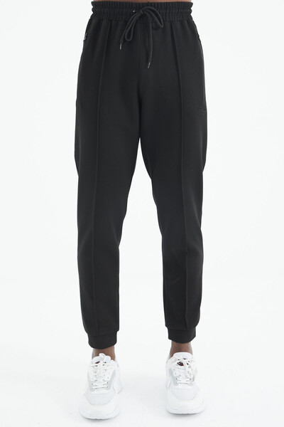 Tommylife Wholesale Darian Standard Fit Men's Jogger Sweatpants 82113 Black - Thumbnail