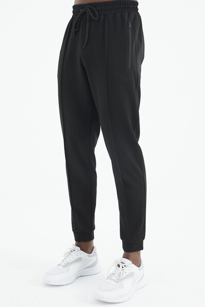 Tommylife Wholesale Darian Standard Fit Men's Jogger Sweatpants 82113 Black - Thumbnail