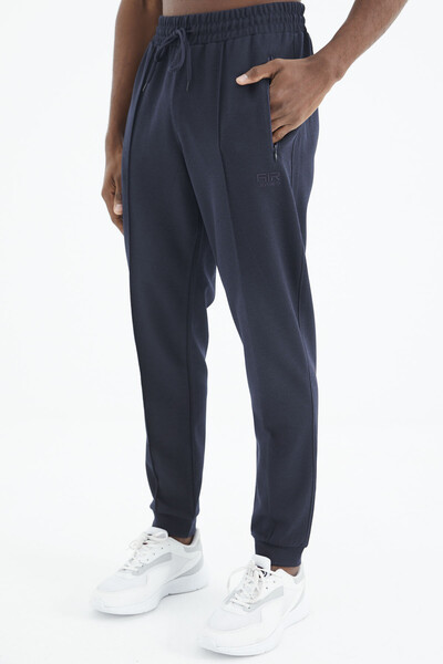 Tommylife Wholesale Darian Standard Fit Men's Jogger Sweatpants 82113 Navy Blue - Thumbnail