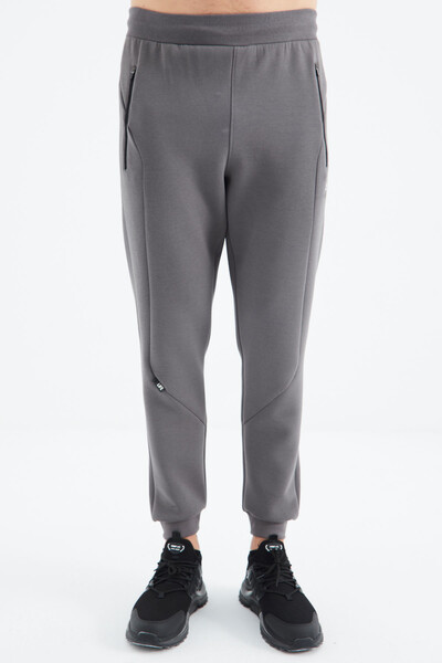 Tommylife Wholesale Dark Gray Jogger Men's Sweatpants - 82104 - Thumbnail