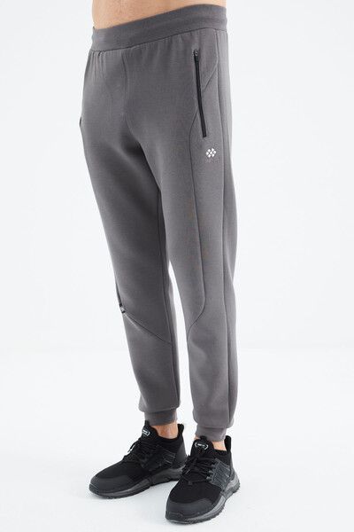 Tommylife Wholesale Dark Gray Jogger Men's Sweatpants - 82104 - Thumbnail