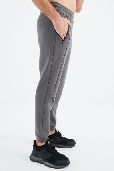 Tommylife Wholesale Dark Gray Jogger Men's Sweatpants - 82104 - Thumbnail