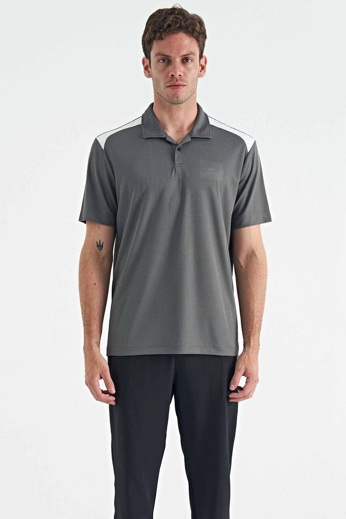 Dark gray polo sale