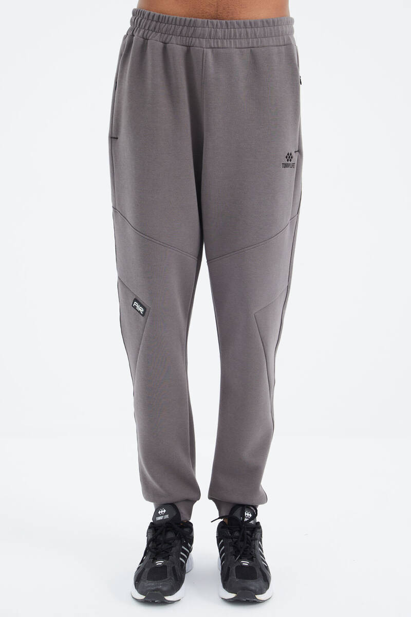 TOMMYLIFE - Tommylife Wholesale Dark Gray Relaxed Fit Men's Sweatpants - 82100