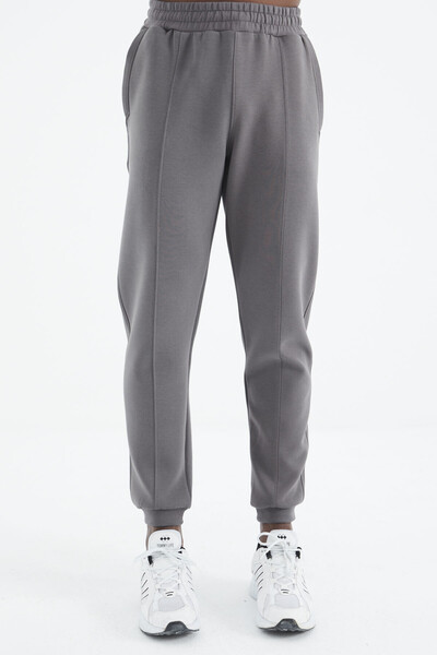 Tommylife Wholesale Dark Gray Standard Fit Men's Sweatpants - 84994 - Thumbnail