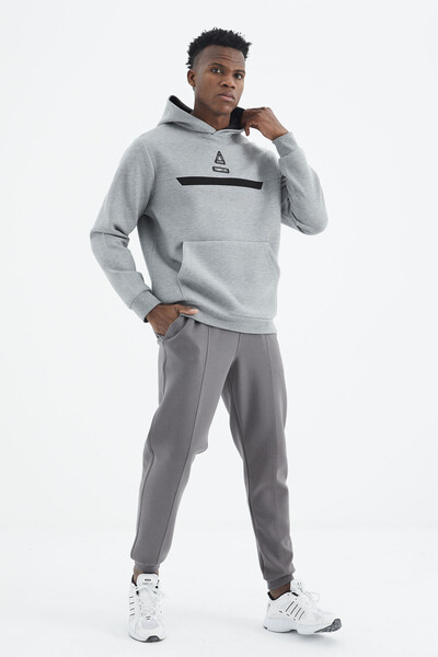 Tommylife Wholesale Dark Gray Standard Fit Men's Sweatpants - 84994 - Thumbnail