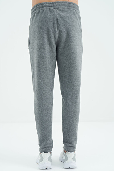 Tommylife Wholesale Darrel Gray Melange Fleece Men's Sweatpants - 82109 - Thumbnail