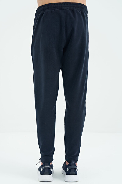 Tommylife Wholesale Darrel Navy Blue Fleece Men's Sweatpants - 82109 - Thumbnail