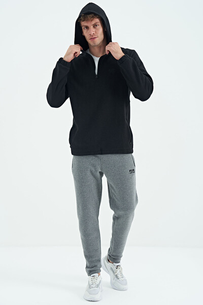 Tommylife Wholesale Darrel Standard Fit Men's Fleece Sweatpants 82109 Gray Melange - Thumbnail