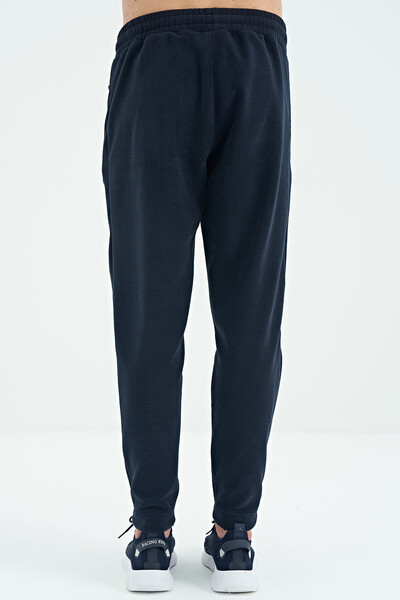 Tommylife Wholesale Darrel Standard Fit Men's Fleece Sweatpants 82109 Navy Blue - Thumbnail