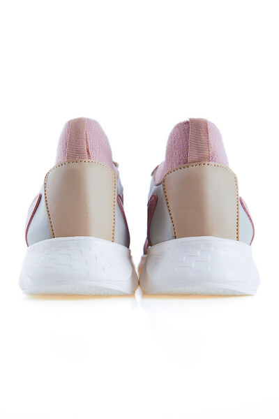 Tommylife Wholesale Dusty Rose High Platform Women's Sneakers - 89208 - Thumbnail
