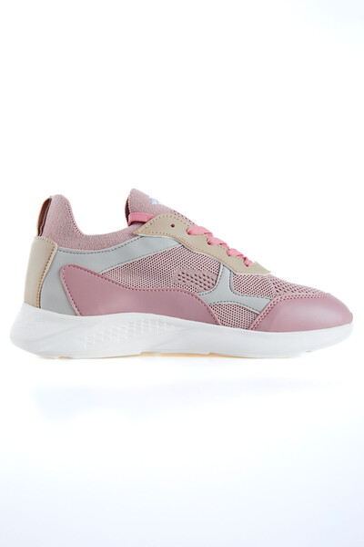 Tommylife Wholesale Dusty Rose High Platform Women's Sneakers - 89208 - Thumbnail