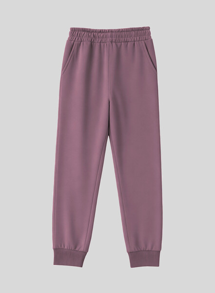 Tommylife Wholesale Dusty Rose High Waist Jogger Comfy Cuffed Women's Sweatpant - 94561 - Thumbnail
