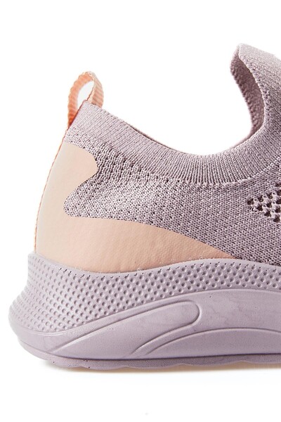 Tommylife Wholesale Dusty Rose Laceless Women's Sneakers - 89207 - Thumbnail