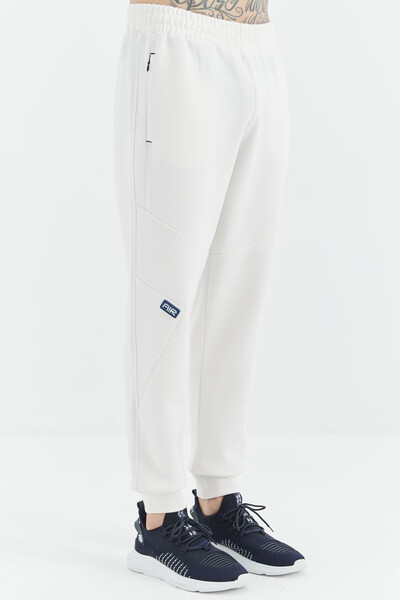 Tommylife Wholesale Ecru Relaxed Fit Men's Sweatpants - 82100 - Thumbnail