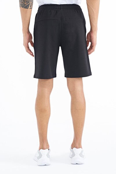 Tommylife Wholesale Evan Standard Fit Basic Men's Shorts 81240 Black - Thumbnail