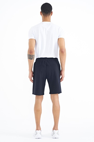 Tommylife Wholesale Evan Standard Fit Basic Men's Shorts 81240 Navy Blue - Thumbnail