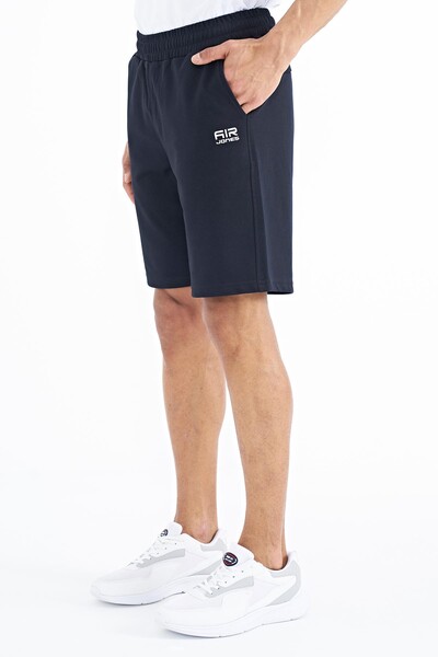 Tommylife Wholesale Evan Standard Fit Basic Men's Shorts 81240 Navy Blue - Thumbnail