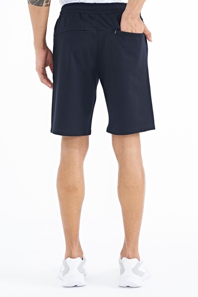 Tommylife Wholesale Evan Standard Fit Basic Men's Shorts 81240 Navy Blue - Thumbnail