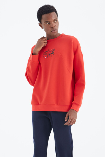 Tommylife Wholesale Fiesta Crew Neck Relaxed Fit Men's Sweatshirt - 88284 - Thumbnail