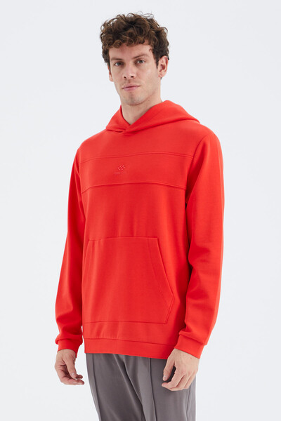 Tommylife Wholesale Fiesta Hooded Relaxed Fit Men's Sweatshirt - 88277 - Thumbnail